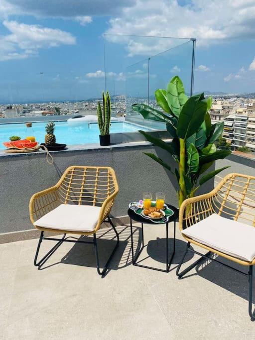 New 2Bd Aprt With Shared Rooftop Pool D3 Athens Ngoại thất bức ảnh
