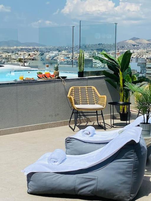 New 2Bd Aprt With Shared Rooftop Pool D3 Athens Ngoại thất bức ảnh